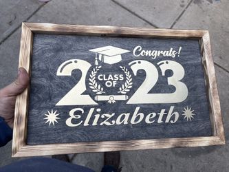 Costos Wood graduation signs