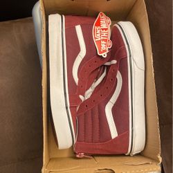 Vans Burgundy Size 2.5 NEW