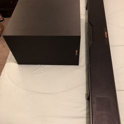 Klipsch Sound Bar And Subwoofer