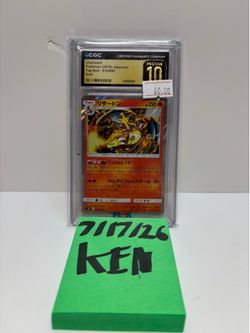 Pokemon Charizard Holo Tag Bolt #013/095 CGC Pristine 10 Japanese Classic