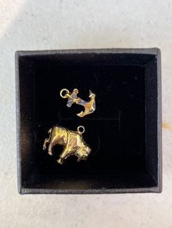 Two Solid Gold Charms