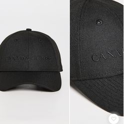 Canada Goose Adjustable Wordmark Hat Monochromatic Black