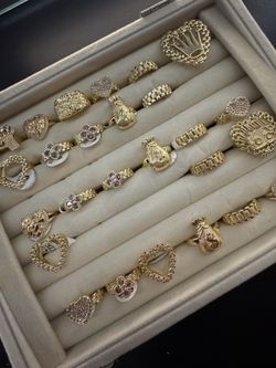 18k Gold Plated & Gold Filled Rings