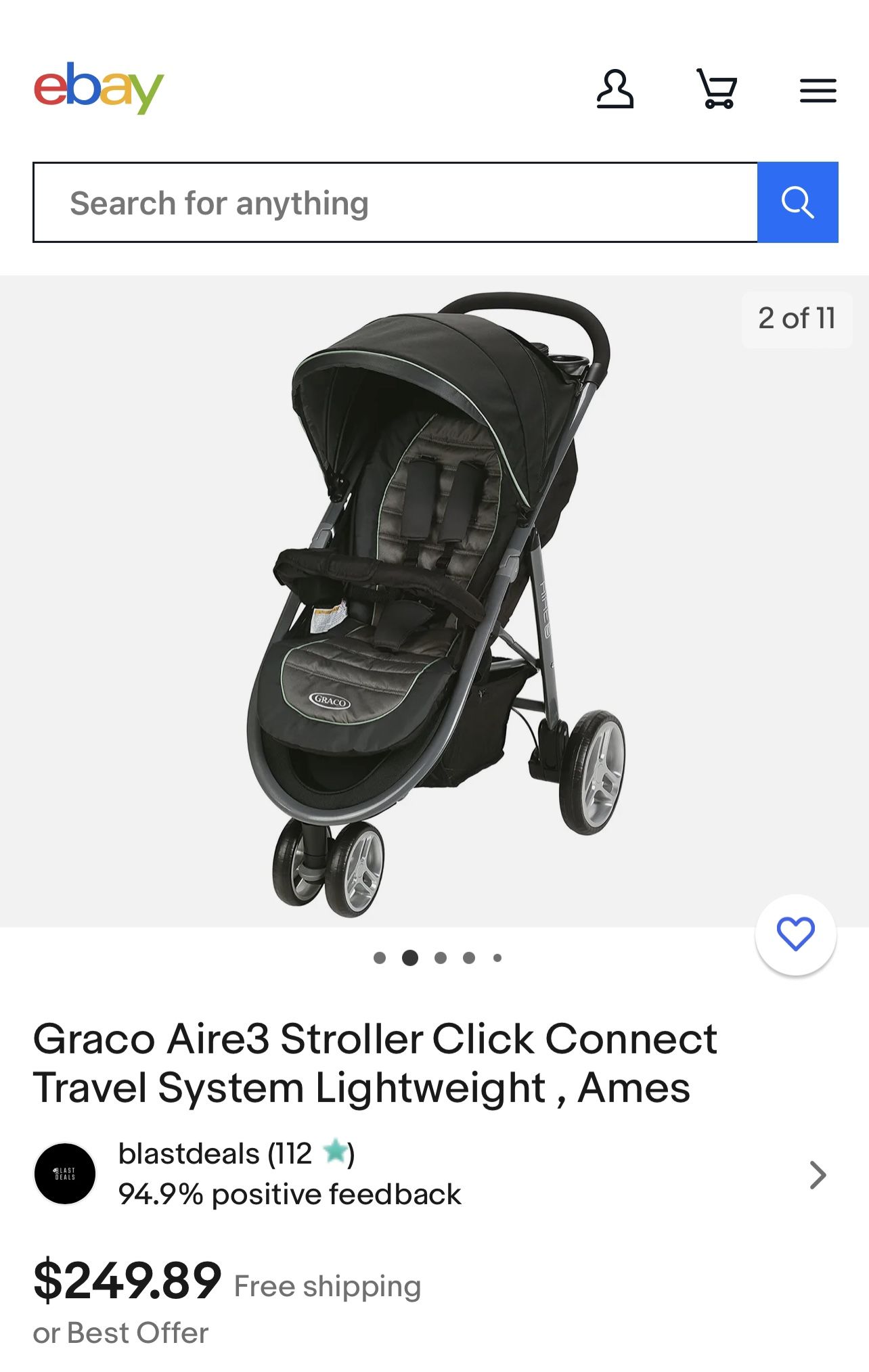 Graco Aire 3 Stroller