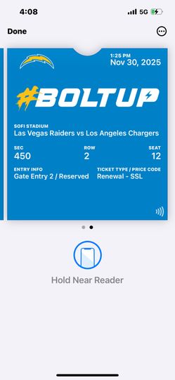 Chargers Tickets