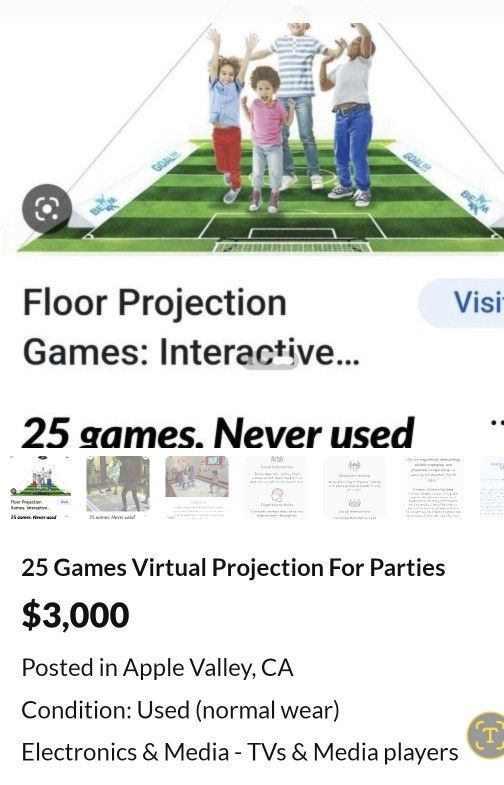 Game Projection New Never Used