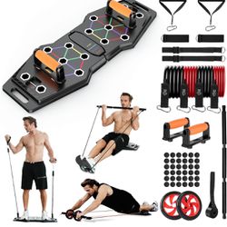 Foldable Push Up Board, 25-In-1 Multifunction Home Gym Workout Fitness Equipment - Brand New in Box