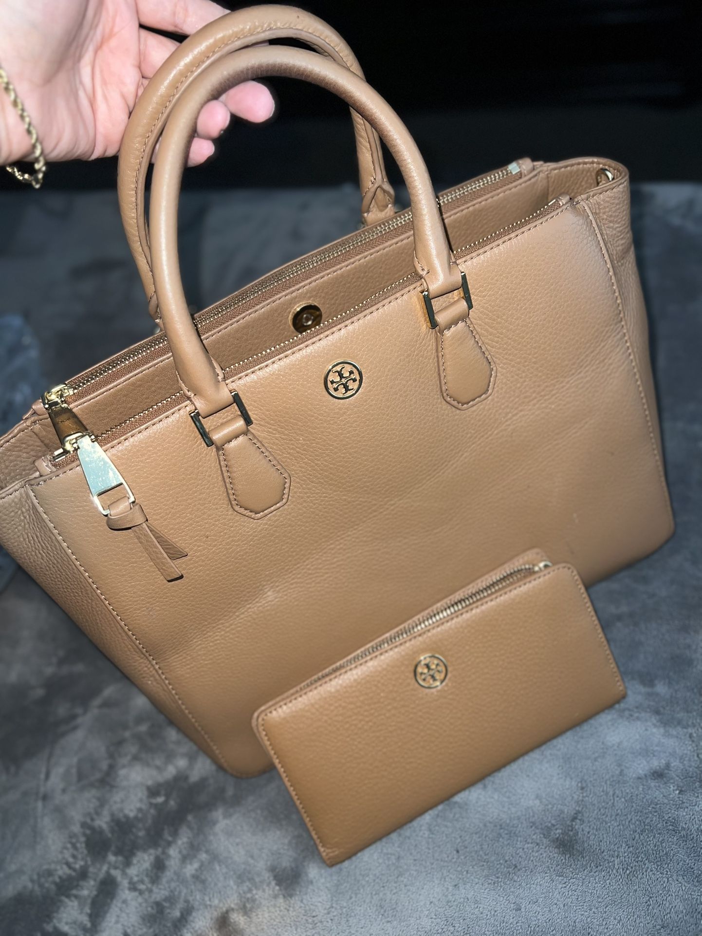 Tory Burch Multi Tote Brown Bag