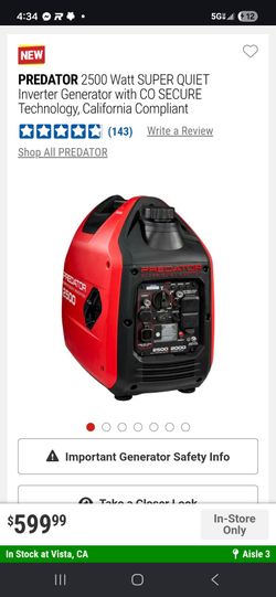 Predator 2500 generator