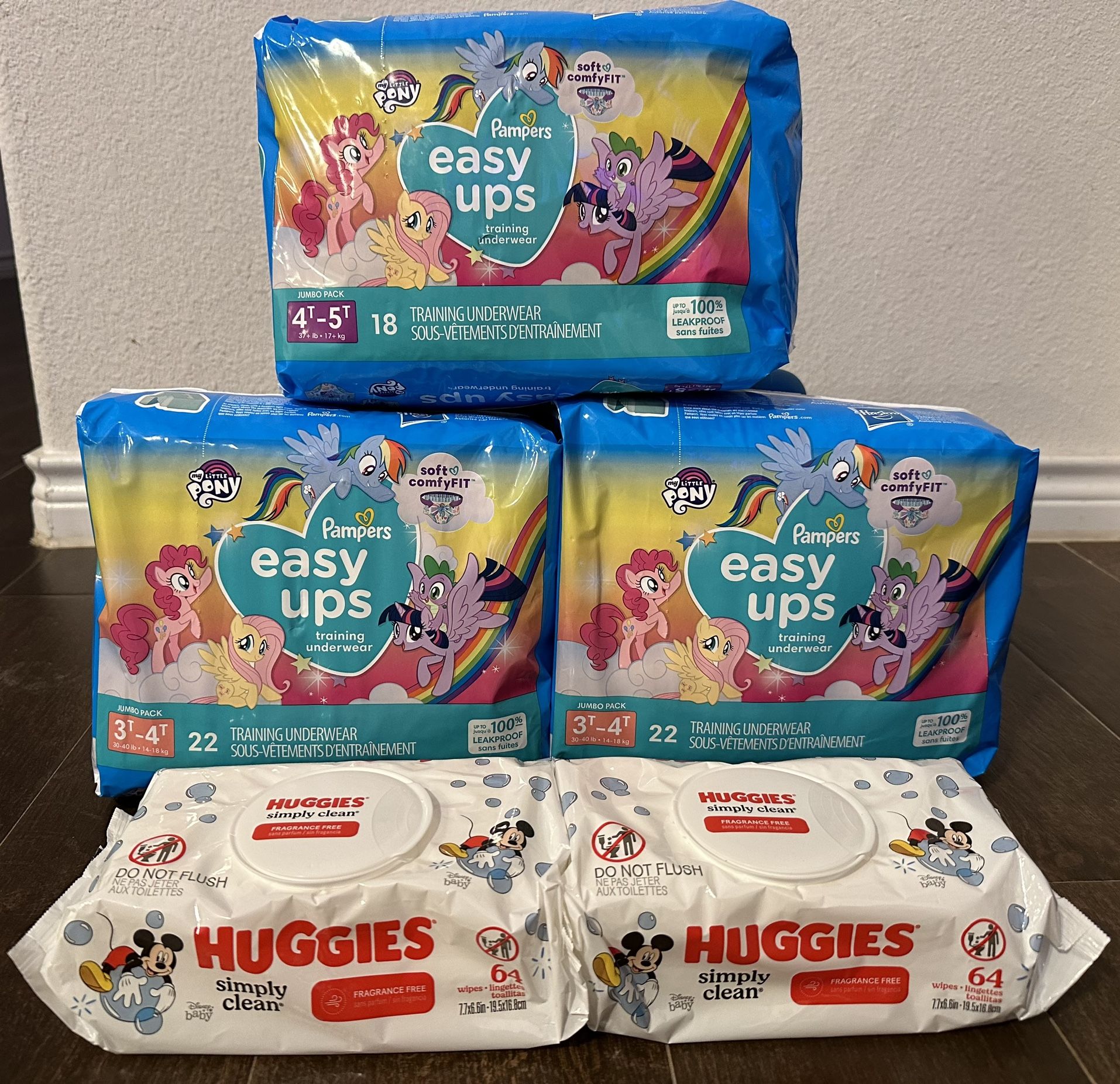 Easy Ups With Huggies Wipes