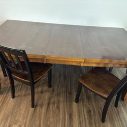 Wood Table And Chairs