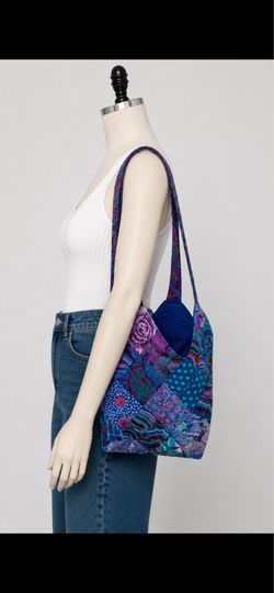 Quilted Mondo Bag Kaffe fabric pattern