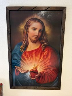 Sacred Heart of Jesus Framed Religious Print