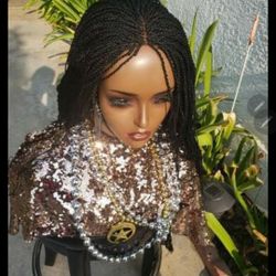 Hand Braided Wig Made BY ME. ready to Ship 