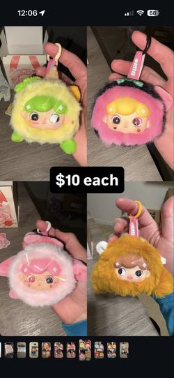 Baby Three Toy Billie’s Animal Dessert Shop Plush Pendants