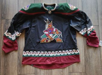 Arizona Coyotes Utah HC Team Issued Authentic MiC Black Adidas Kachina Jersey 56 NWT