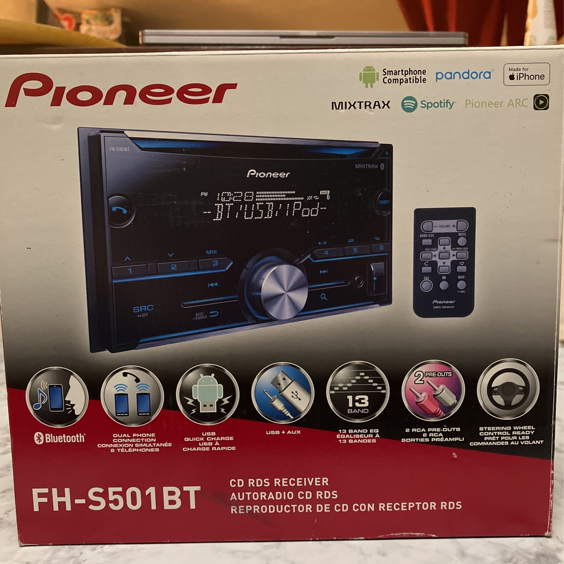 Pioneer FH-S501BT Stereo