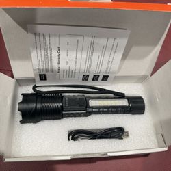 1/2 Rechargeable Flashlights High Lumens, 7Mode Super Bright Flashlight Powerful, Adjustable Tactical Flash Light High Powered, LED Flashlights for Ho
