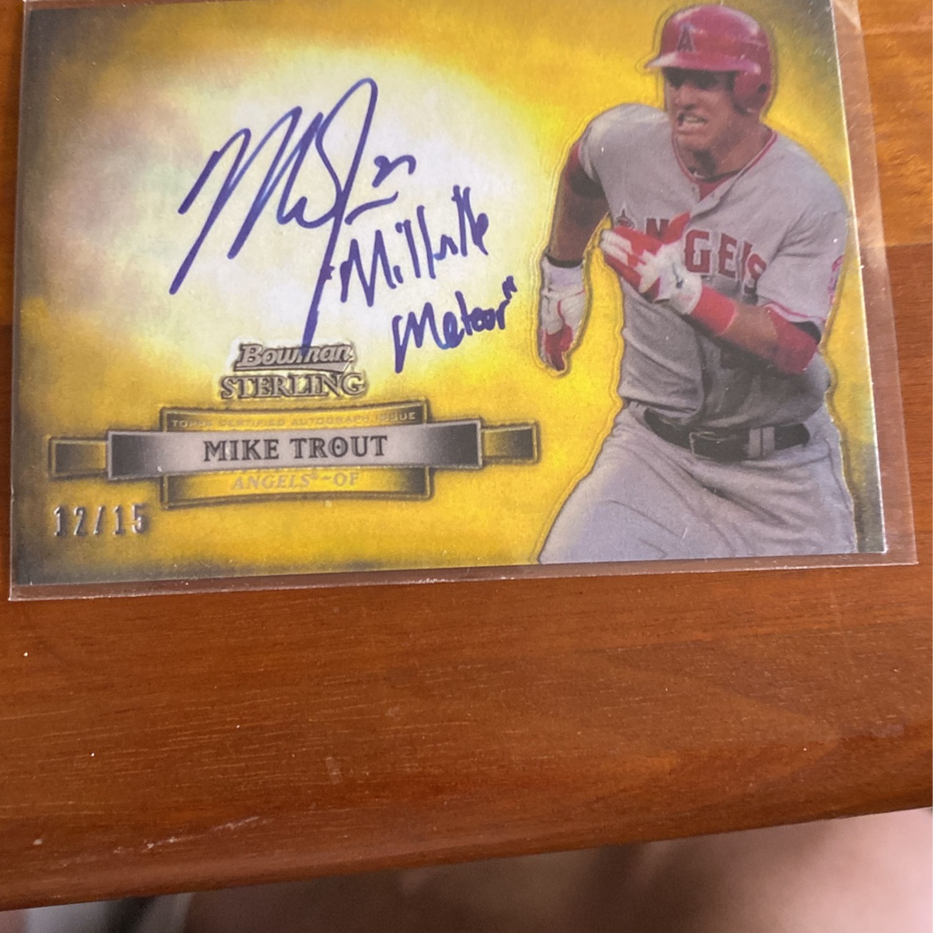 2012 Bowman Sterling Mike Trout Reprint 