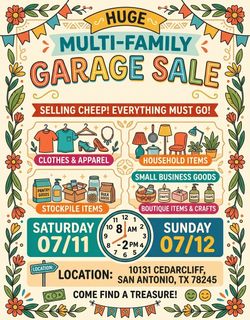 Multi family garage sale
