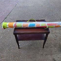 Colorful Striped Outdoor Beach Umbrella with Carrying Case