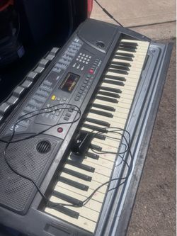 Piano keyboard cord and batteries