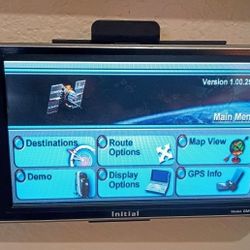 Initial GM-701 portable GPS navigation system. 