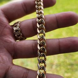 Esclava Cuban 14k 