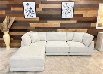 Dayna 4-Piece Fabric Modular Sectional