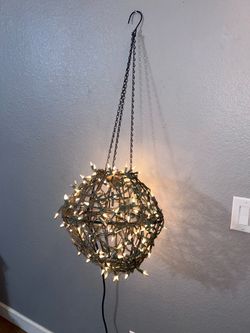 Large Hanging Orb String Light β Warm White Lights