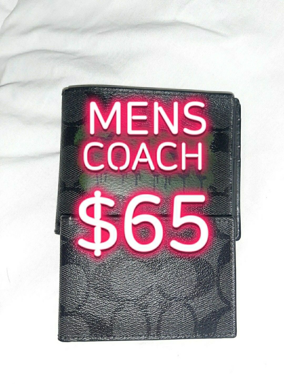 Authentic mens coach wallet