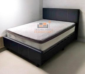 Brand new full size bed frame + a mattress