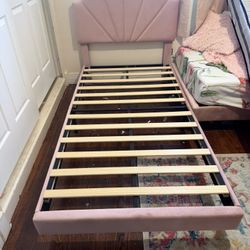 Twin Headboard and frame Pink