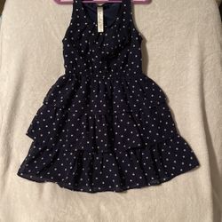 Navy Blue Polkadot Dress Size 6