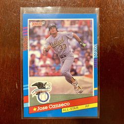 ***Rare!!! Jose Canseco-Error Baseball Card***