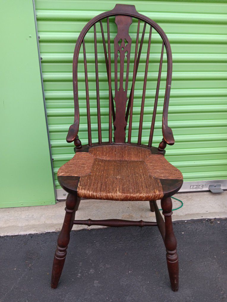 Antique Windsor "Rush Seat" Chair
