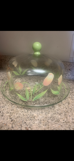 Princess House Tulip cake stand