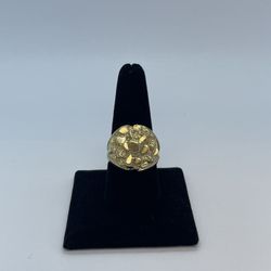 Gold Nugget Style Ring 10K Used  