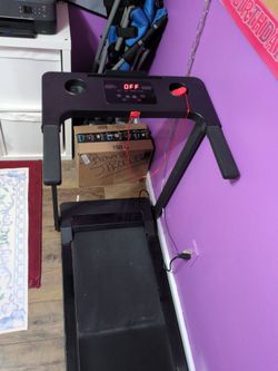 Black Treadmill with LED Display