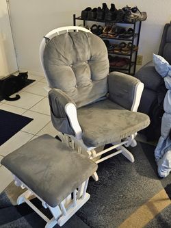 Small Rocker with Ottoman