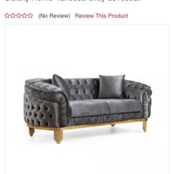 Galaxy Home Vanessa Gray Loveseat