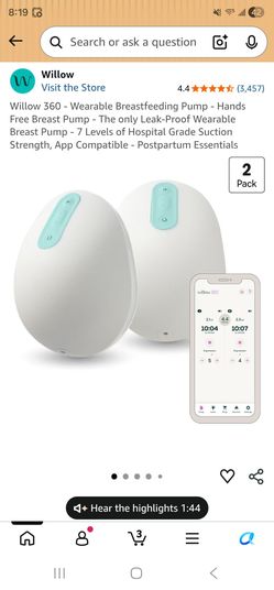 Willow breast pump