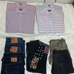 Men’s Jeans & Dress Shirts 