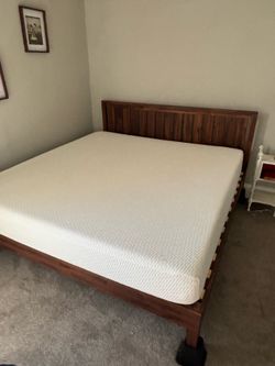 King size mattress and frame