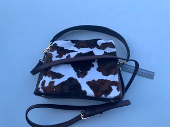 New Sondra Roberts cow print crossbody bag pick up in Coral Springs 33071