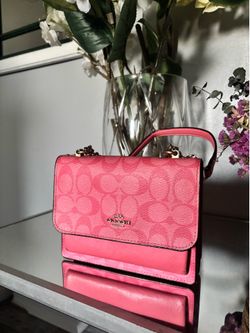 Pink coach purse