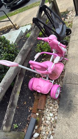 Kids push along bike.