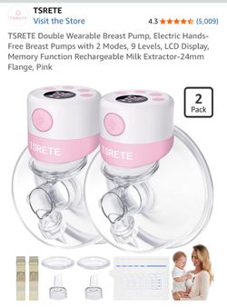 TSRETE Double Wearable Breast Pump