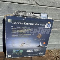 MidWest Wire Dog Exercise Pen with Step-Thru Door, Gold Zinc, 24-in
