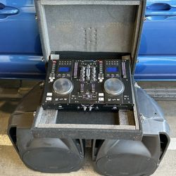 Edison Professional Scratch 2500 MKIV Dual CD USB Mp3 Player / Mixer DJ System